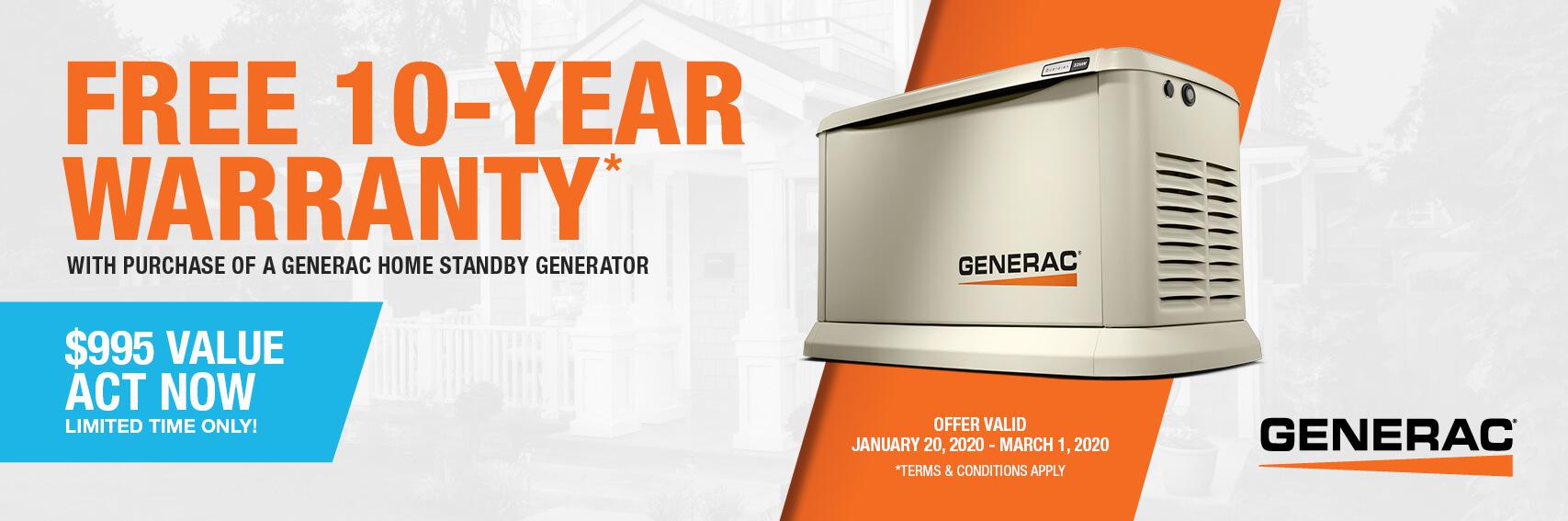 Homestandby Generator Deal | Warranty Offer | Generac Dealer | Mulvane, KS